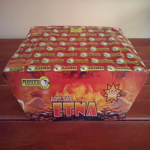 Batteria PROFESSIONALE 100 COLPI Etna a VENTAGLIO - Vendita Online Fuochi d' Artificio