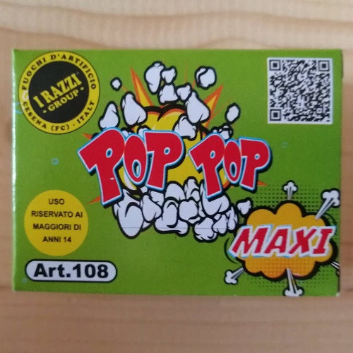Pop Pop MAXI Cipolline – Conf. 25 PZ. - Vendita Online Fuochi d'Artificio